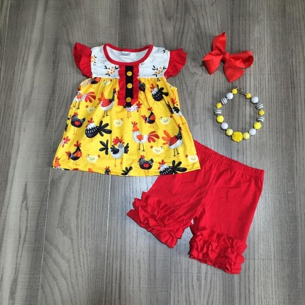 baby girls clothes set 2020 summer cotton chick mustard red farm yard shorts set outfits children clothes ruffles boutique match accessories, White
baby girls clothes set 2020 summer cotton chick mustard red farm yard shorts set outfits children clothes ruffles boutique match accessories, White