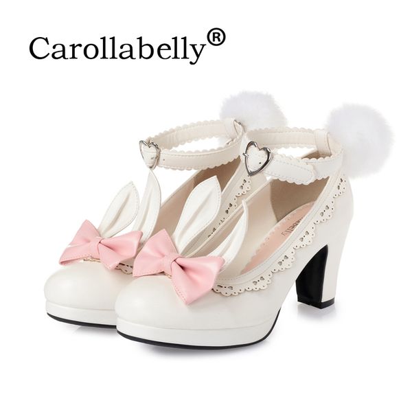 sweet princess party shoes solid leather women pumps cosplay rabbit thick heels buckle straps round toe platform lolita shoes, Black
sweet princess party shoes solid leather women pumps cosplay rabbit thick heels buckle straps round toe platform lolita shoes, Black
