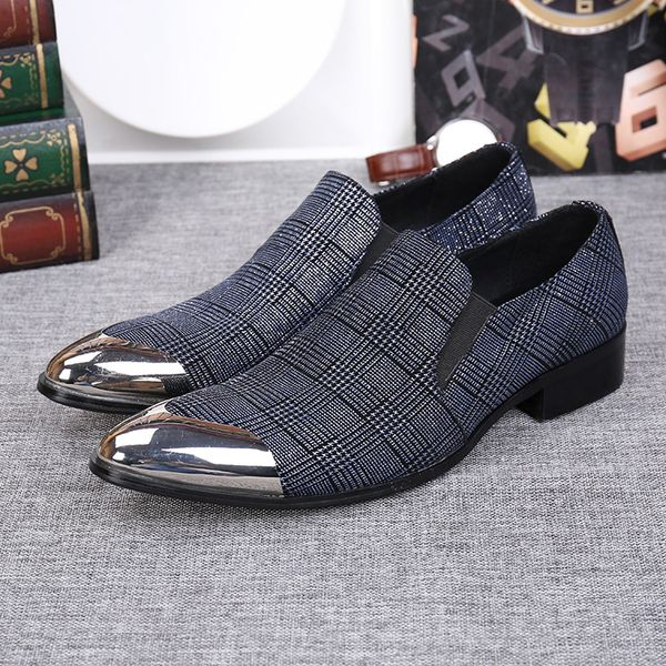 men fashion business office leather shoes british style metal round toe slip on party casual shoes, Black
men fashion business office leather shoes british style metal round toe slip on party casual shoes, Black