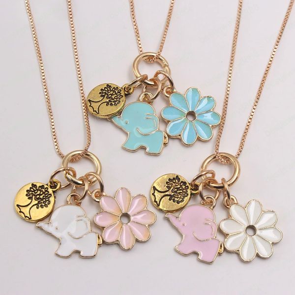 fashion elephant flower life tree pendants necklace girls kids chain necklace charm jewelry 1pcs, Silver
fashion elephant flower life tree pendants necklace girls kids chain necklace charm jewelry 1pcs, Silver