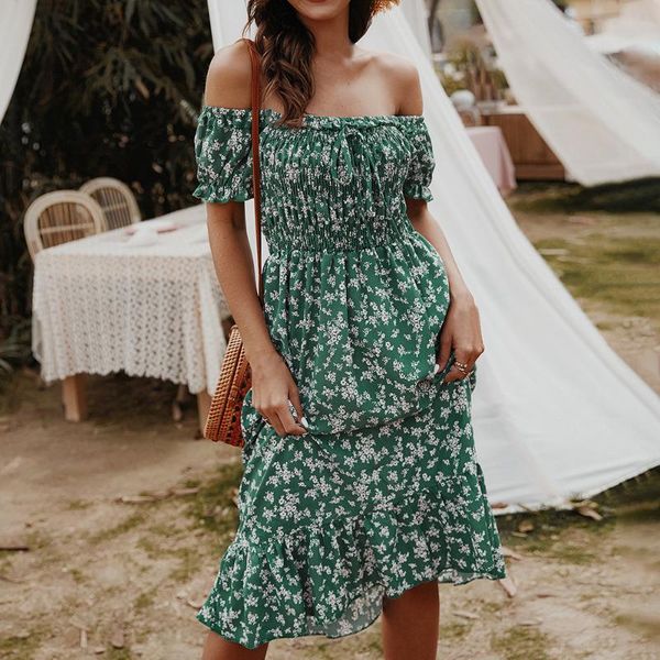 nibesser sell 2020 summer dress women casual off shoulder floral printed vestidos ladies short sleeve beach dresses, Black;gray
nibesser sell 2020 summer dress women casual off shoulder floral printed vestidos ladies short sleeve beach dresses, Black;gray