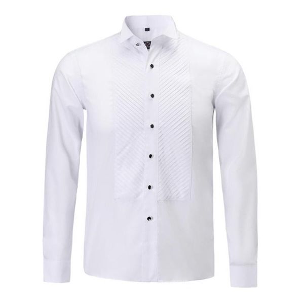 men's dress shirts 2021 luxury high-end brand wedding tuxedo gentleman shirt slim fit stripes long sleeve party prom men, White;black
men's dress shirts 2021 luxury high-end brand wedding tuxedo gentleman shirt slim fit stripes long sleeve party prom men, White;black