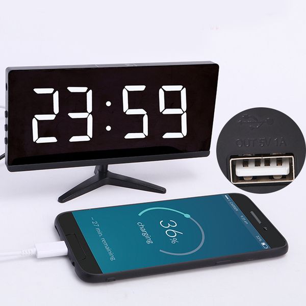 digital alarm clock led mirror clock multifunction snooze display time night lcd light table deskusb cable clock
digital alarm clock led mirror clock multifunction snooze display time night lcd light table deskusb cable clock