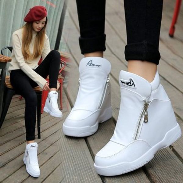 fashion women platform white sneakers warm fur shoes woman winter ankle boots height increasing shoes plush wedges, Black
fashion women platform white sneakers warm fur shoes woman winter ankle boots height increasing shoes plush wedges, Black