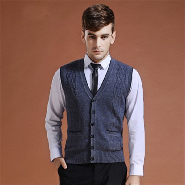 2018 new autumn winter men's casual basic knit vest buttons fashion men's wool sweater cardigan sleeveless v neck clothes, Black;white
2018 new autumn winter men's casual basic knit vest buttons fashion men's wool sweater cardigan sleeveless v neck clothes, Black;white