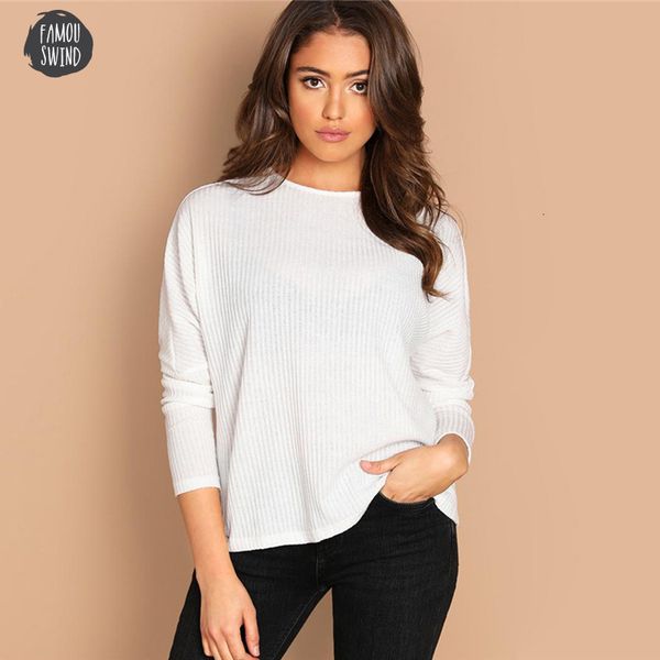 white t shirt effen rib flat knit tea minimalist round throat long mouwen elastic casual 2019 lent elegant women
white t shirt effen rib flat knit tea minimalist round throat long mouwen elastic casual 2019 lent elegant women