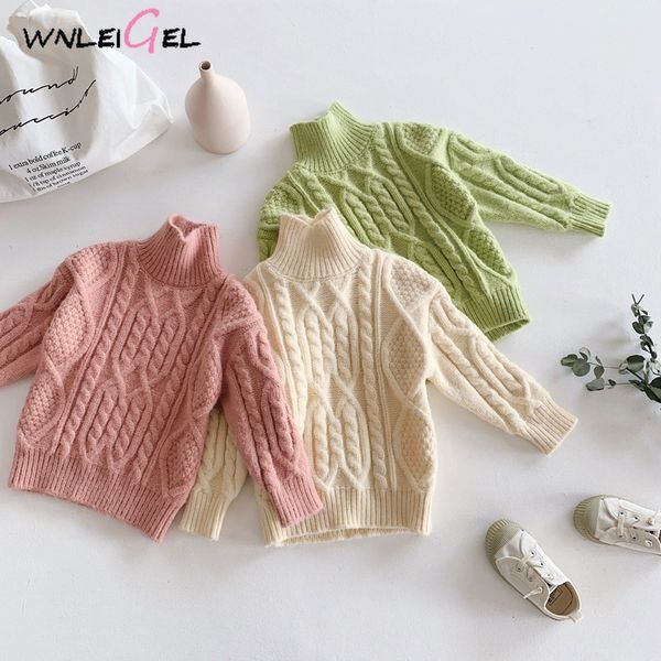 wlg girls boys winter sweaters kids turtleneck long sleeve beige green pink sweater baby warm thick all match clothes 1-5 years, Blue
wlg girls boys winter sweaters kids turtleneck long sleeve beige green pink sweater baby warm thick all match clothes 1-5 years, Blue