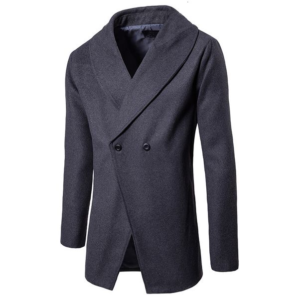 2019 will lapel design button decoration man leisure time solid color windbreaker, Black
2019 will lapel design button decoration man leisure time solid color windbreaker, Black