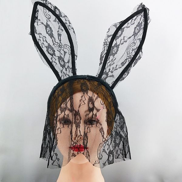 halloween girl women birthday wedding decoration ball dress up lace headdress ear veil headband gothic party headband, Slivery;white
halloween girl women birthday wedding decoration ball dress up lace headdress ear veil headband gothic party headband, Slivery;white