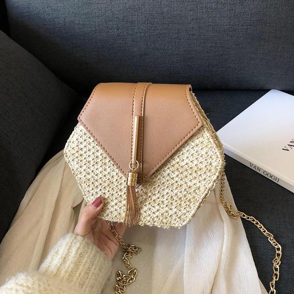hexagon mulit style straw+leather handbag women summer rattan bag handmade woven beach circle bohemia shoulder bag y20
hexagon mulit style straw+leather handbag women summer rattan bag handmade woven beach circle bohemia shoulder bag y20