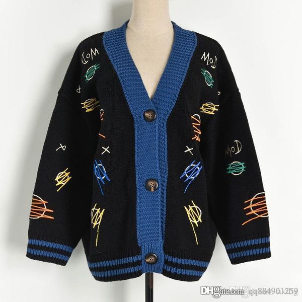 winter women sweaters new v-neck cashmere jacquard designer luxury sweater fashion cardigan pull femme women sweaters, White;black
winter women sweaters new v-neck cashmere jacquard designer luxury sweater fashion cardigan pull femme women sweaters, White;black