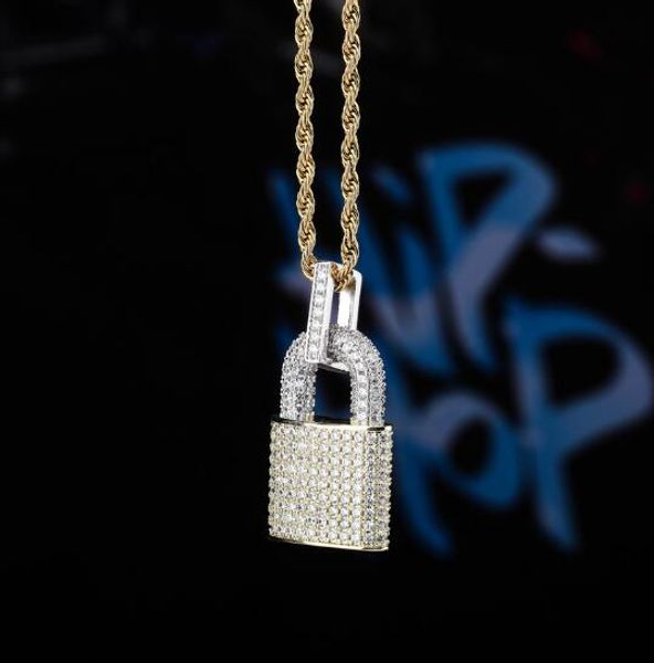 hip-hop lock shaped pendant full of zircon pendant necklace for men and women vacuum plating fashion jewelry, Silver
hip-hop lock shaped pendant full of zircon pendant necklace for men and women vacuum plating fashion jewelry, Silver