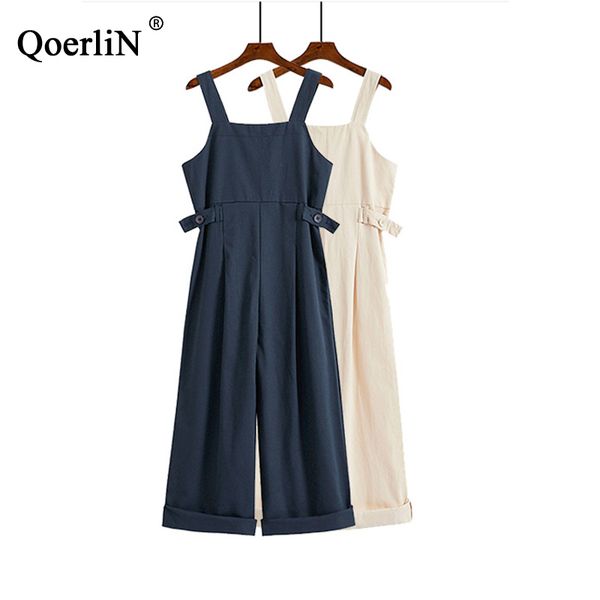 qoerlin solid overalls women summer fashion sleeveless female wide leg ankle-length high waist jumpsuits female korean style new, Black;white
qoerlin solid overalls women summer fashion sleeveless female wide leg ankle-length high waist jumpsuits female korean style new, Black;white