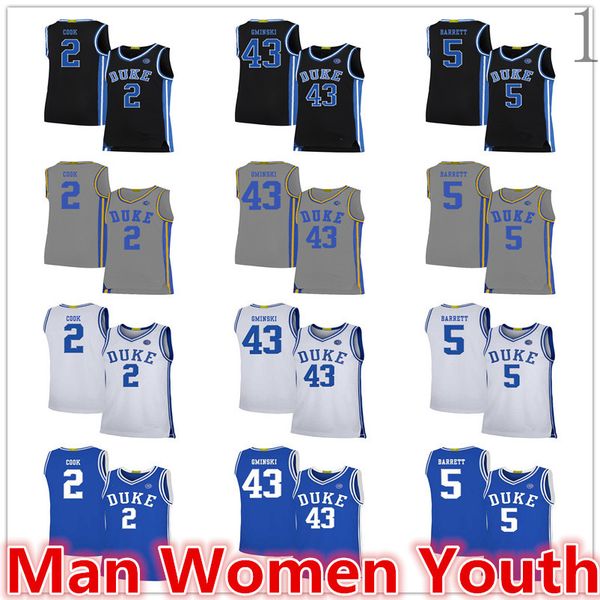 2020 custom made ncaa duke blue devils basketball jerseys mike gminski 43 quinn cook 2 rj barrett 5 jersey any name number size s-5xl, Black
2020 custom made ncaa duke blue devils basketball jerseys mike gminski 43 quinn cook 2 rj barrett 5 jersey any name number size s-5xl, Black