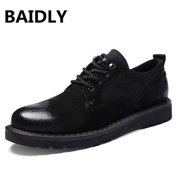baidly fashion men ankle boots casual men genuine leather boots breathable vintage casual shoes, Black
baidly fashion men ankle boots casual men genuine leather boots breathable vintage casual shoes, Black