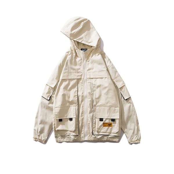 men jackets coats multi-pockets windbreaks hip hop harajuku japanese streetwear zipper hooded oversize man's cargo jackets coats, Black;brown
men jackets coats multi-pockets windbreaks hip hop harajuku japanese streetwear zipper hooded oversize man's cargo jackets coats, Black;brown