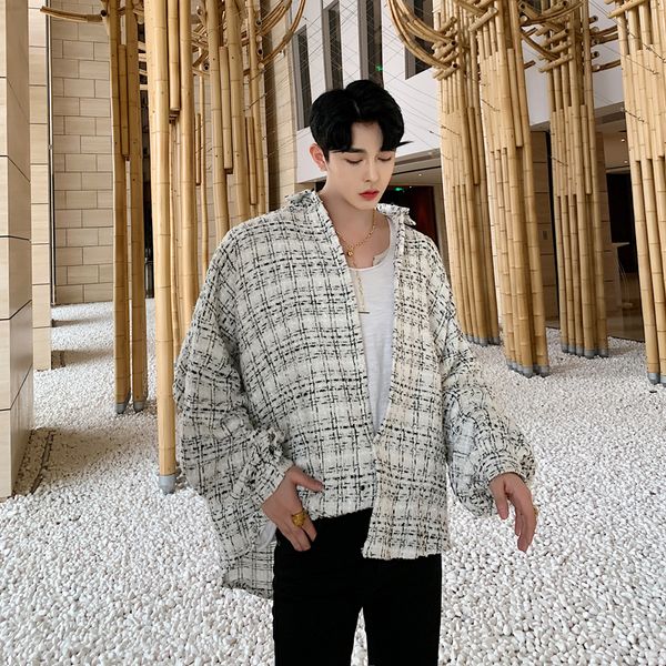 men vintage bat long sleeve oversize loose casual shirt style coat male women streetwear hip hop plaid jacket outerwear, Black;brown
men vintage bat long sleeve oversize loose casual shirt style coat male women streetwear hip hop plaid jacket outerwear, Black;brown