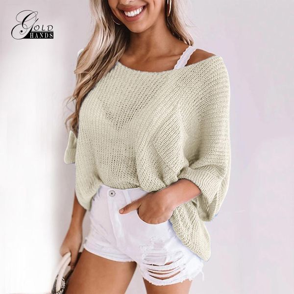 women's sweaters gold hands sweater women loose autumn winter casual three quarter sleeve v-neck pullover clothes, White;black
women's sweaters gold hands sweater women loose autumn winter casual three quarter sleeve v-neck pullover clothes, White;black