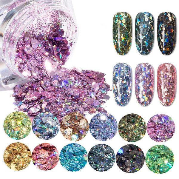 12colors/set laser mixed hexagonal colorful sequins nail glitter nail flakes powder spangles polish manicure art decoration, Silver;gold
12colors/set laser mixed hexagonal colorful sequins nail glitter nail flakes powder spangles polish manicure art decoration, Silver;gold
