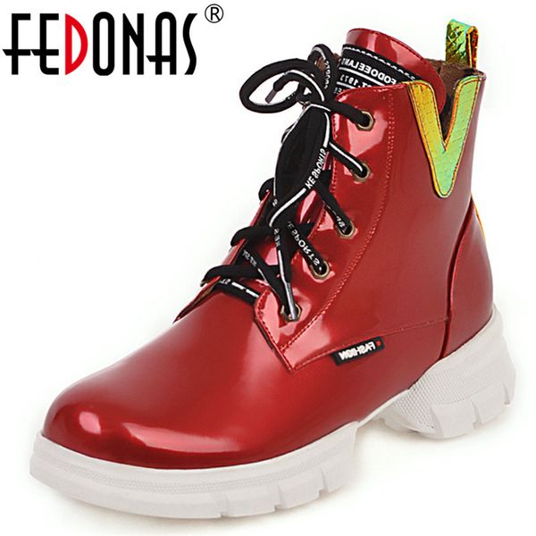 fedonas female fashion comfortable sports casual shoes woman winter short platform boots synthetic leather women ankle boots, Black
fedonas female fashion comfortable sports casual shoes woman winter short platform boots synthetic leather women ankle boots, Black