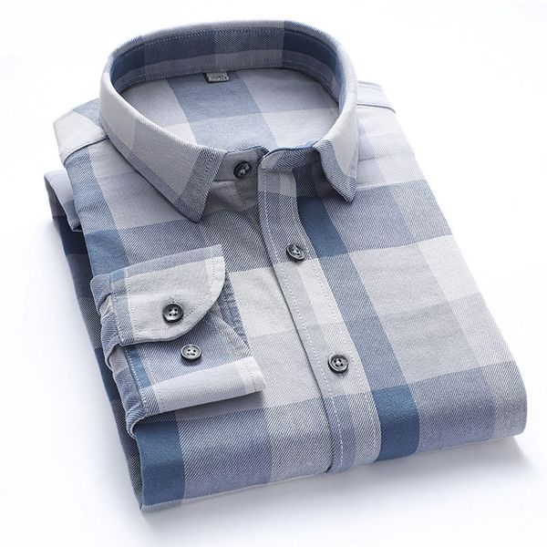 kcoyster fashion men's plaid shirts brushed cotton long sleeve shirt men turn-down collar check casual shirts men brand clothing, White;black
kcoyster fashion men's plaid shirts brushed cotton long sleeve shirt men turn-down collar check casual shirts men brand clothing, White;black