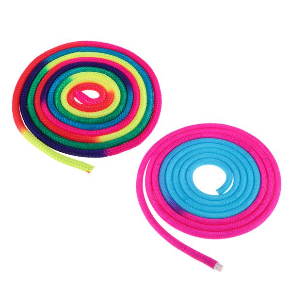 2x durable rainbow colour artistic gymnastics rope exercise fitness sports training rope sports equipment
2x durable rainbow colour artistic gymnastics rope exercise fitness sports training rope sports equipment