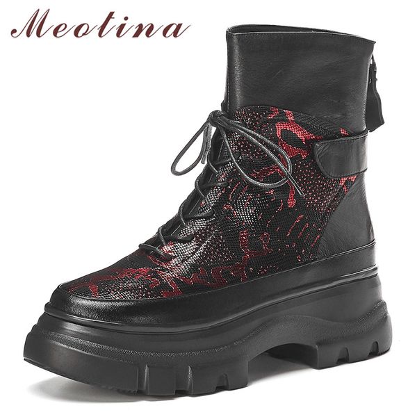 meotina autumn ankle boots women natural genuine leather flat platform short boots mixed colors zip shoes lady winter red 34-39, Black
meotina autumn ankle boots women natural genuine leather flat platform short boots mixed colors zip shoes lady winter red 34-39, Black