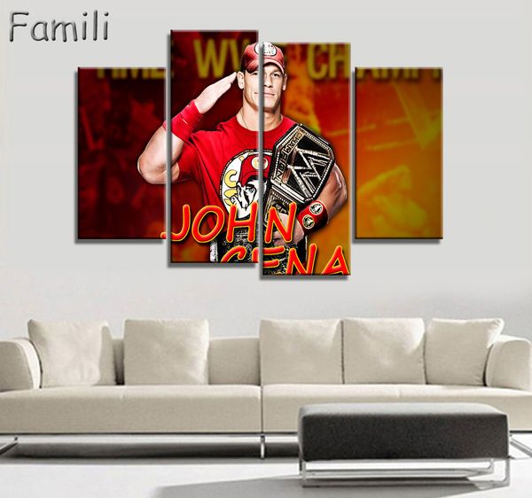 2019 Canvas painting new 4 piece art John Cena The Roch Home Wall Decoration for home Canvas Print Oil Painting For Sitting Room
2019 Canvas painting new 4 piece art John Cena The Roch Home Wall Decoration for home Canvas Print Oil Painting For Sitting Room