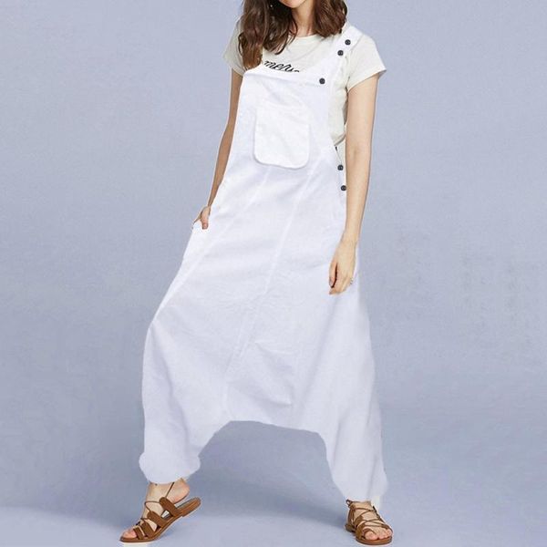 women's jumpsuits & rompers women summer pocket button plus size u neck sleeveless backless side pockets baggy long, Black;white
women's jumpsuits & rompers women summer pocket button plus size u neck sleeveless backless side pockets baggy long, Black;white