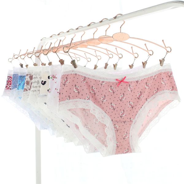 women breathable lingerie seamless lace panties floral printed underwear comfortable modal low waist briefs, Black;pink
women breathable lingerie seamless lace panties floral printed underwear comfortable modal low waist briefs, Black;pink