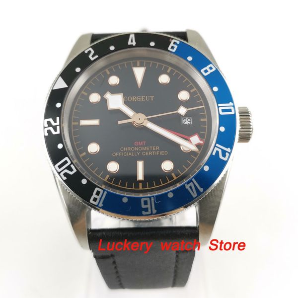 41mm corgeut gmt men's watch black dial luminous rotating bezel sapphire glass automatic movement wrist watch-ca28, Slivery;brown
41mm corgeut gmt men's watch black dial luminous rotating bezel sapphire glass automatic movement wrist watch-ca28, Slivery;brown
