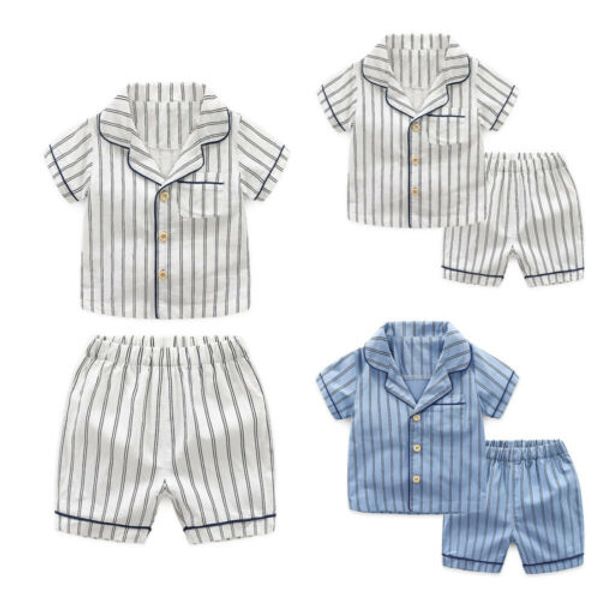 summer toddler kid boy homewear pajama sleepwear short sleeve single breasted shirts+ short pants sleepwear outfits, White
summer toddler kid boy homewear pajama sleepwear short sleeve single breasted shirts+ short pants sleepwear outfits, White