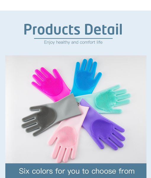 1pair kitchen gloves silicone household cleaning gloves magic silicone dish washing glove for kitchen cleaning tool
1pair kitchen gloves silicone household cleaning gloves magic silicone dish washing glove for kitchen cleaning tool