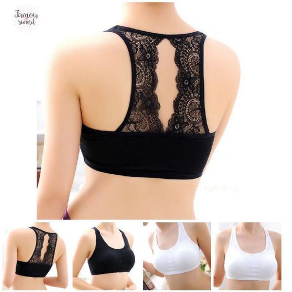 sexy мода женщины crop tank кружева назад bralette tops кружевной бюстгальтер бюстье проложенный бесшовные bs88 женской одежды, White
sexy мода женщины crop tank кружева назад bralette tops кружевной бюстгальтер бюстье проложенный бесшовные bs88 женской одежды, White