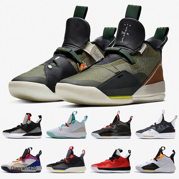 travis scotts jumpman 33s xxxiii mens basketball shoes cny dark grey tech pack se guo ailun pe camo trainers sports sneakers