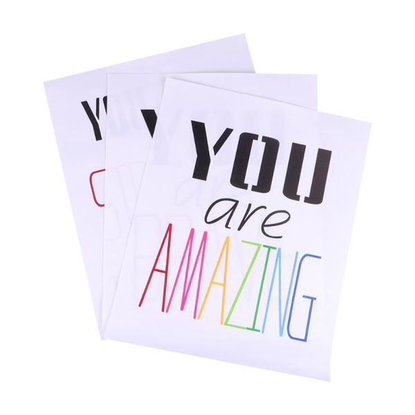 3pcs english word motivation poster english inspirational decorative wall painting for home office decor
3pcs english word motivation poster english inspirational decorative wall painting for home office decor