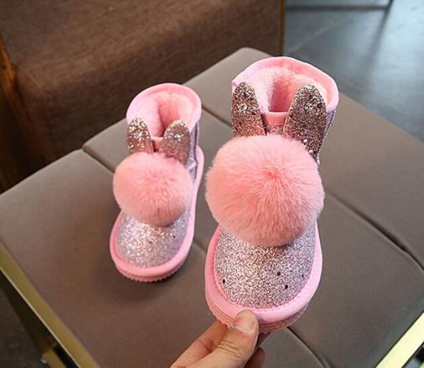 children' shoes winter new style kids girls warm snow boots princess toddlers thicken ankle boot, Black;grey
children' shoes winter new style kids girls warm snow boots princess toddlers thicken ankle boot, Black;grey