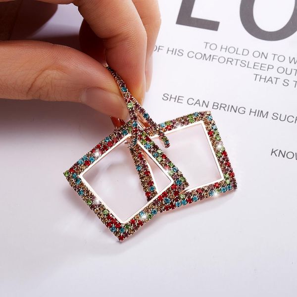 rinhoo new gold silver hollow geometric earrings for women colorful big square hoop earrings statement party jewelry oorbellen, Golden;silver
rinhoo new gold silver hollow geometric earrings for women colorful big square hoop earrings statement party jewelry oorbellen, Golden;silver