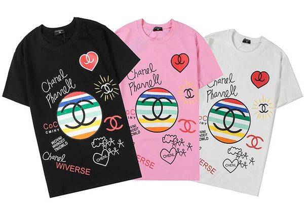 xxm chanel summer new fashion men's designers t-shirt high end printed women's designers top, White
xxm chanel summer new fashion men's designers t-shirt high end printed women's designers top, White