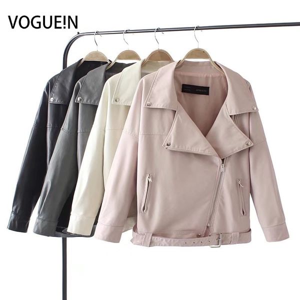 voguein new womens fashion faux leather jackets bomber coat loose outerwear coat with belt 4 colors wholesale, Black
voguein new womens fashion faux leather jackets bomber coat loose outerwear coat with belt 4 colors wholesale, Black