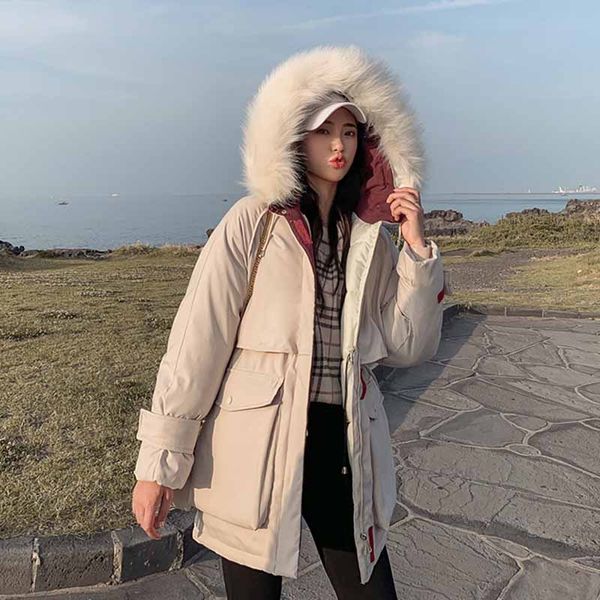 vogue fashion winter jacket women mid long parkas woman thicken fur collar hooded coat loose warm cotton black parka female
vogue fashion winter jacket women mid long parkas woman thicken fur collar hooded coat loose warm cotton black parka female