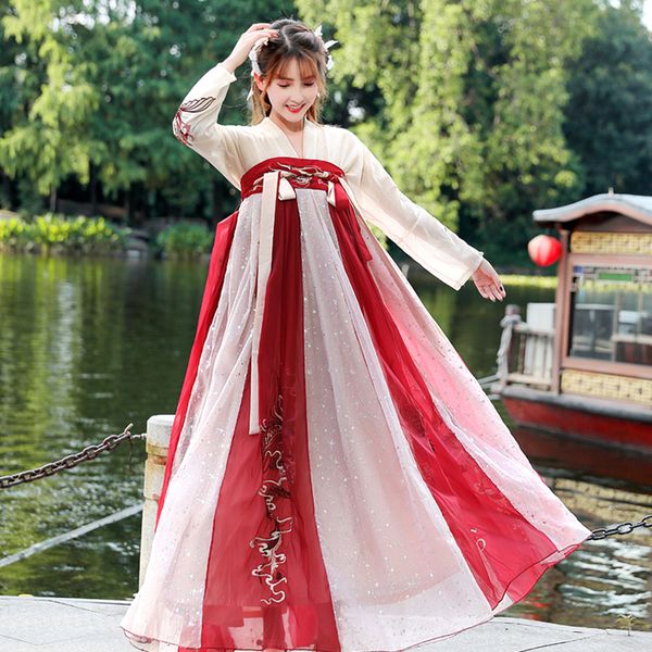 chinese folk dance dress oriental hanfu traditional chinese ancient princess clothing for women hanfu cosplay fairy dress dl4464, Black;red
chinese folk dance dress oriental hanfu traditional chinese ancient princess clothing for women hanfu cosplay fairy dress dl4464, Black;red