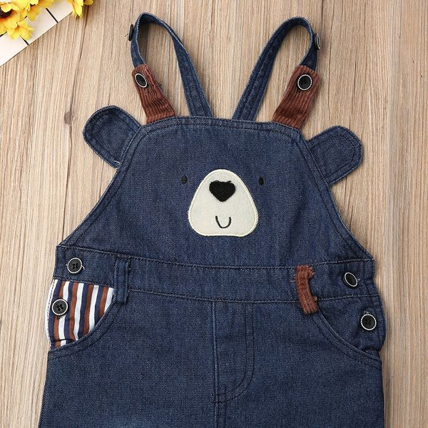 24m-6y cute kids baby boys toddler girls bear clothes romepr overalls denim bib pants outfit 2019 winter, Blue
24m-6y cute kids baby boys toddler girls bear clothes romepr overalls denim bib pants outfit 2019 winter, Blue