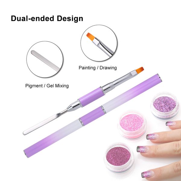 nail brush dual-ended nail pen painting brush removal pen tool liner for acrylic uv gel extension builder gel, Yellow
nail brush dual-ended nail pen painting brush removal pen tool liner for acrylic uv gel extension builder gel, Yellow