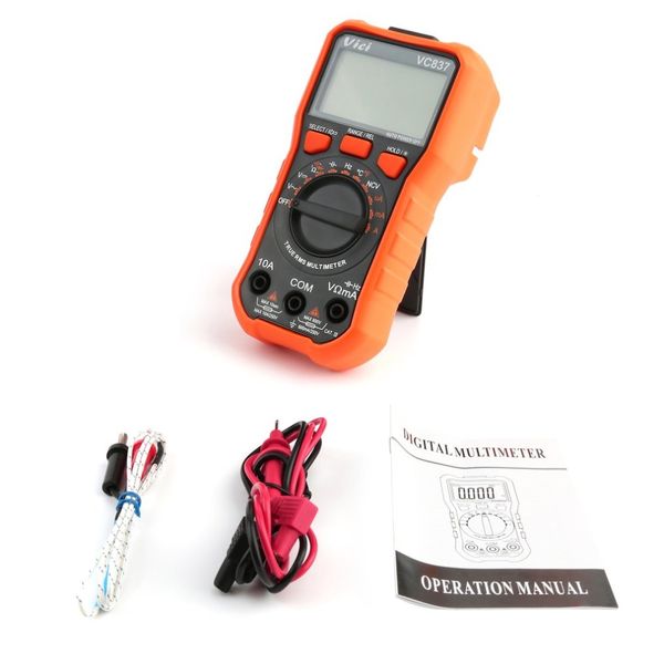 new vici vc837 true rms 3 5/6 auto range digital multimeter capacitance resistance ncv temperature fequency diode hfe test
new vici vc837 true rms 3 5/6 auto range digital multimeter capacitance resistance ncv temperature fequency diode hfe test