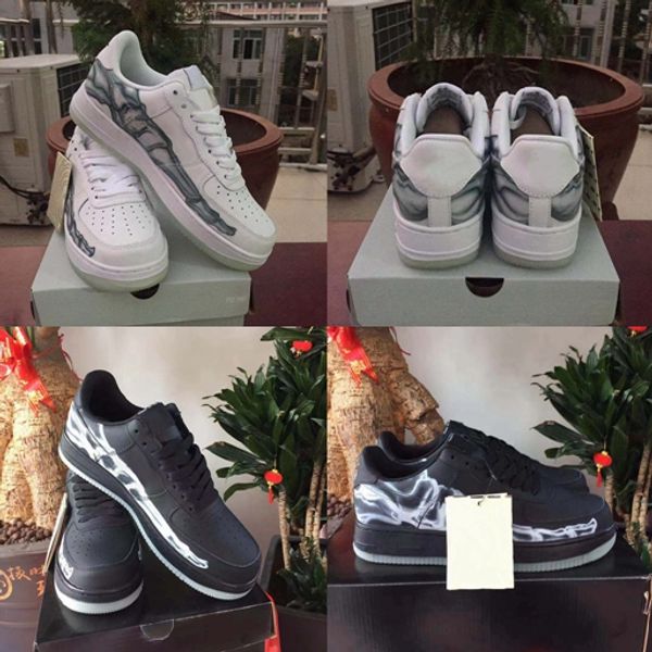 new low forced black white skeleton qs men womens running shoes 1 halloween skateboard sneakers dunk one trainer sports zapators chaussures
new low forced black white skeleton qs men womens running shoes 1 halloween skateboard sneakers dunk one trainer sports zapators chaussures