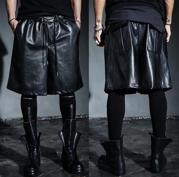27-44 2018 men clothing gd hair stylist non-mainstream pu male loose black easy care pants capris plus size singer costumes
27-44 2018 men clothing gd hair stylist non-mainstream pu male loose black easy care pants capris plus size singer costumes