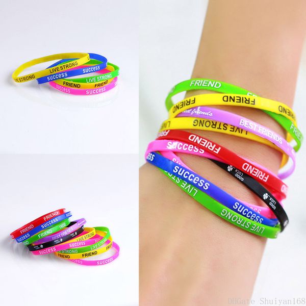 silicone sports bracelets colorful friend printed letters silicone bangles women rubber fitness wristband bracelet jewelry christmas gift, Black
silicone sports bracelets colorful friend printed letters silicone bangles women rubber fitness wristband bracelet jewelry christmas gift, Black