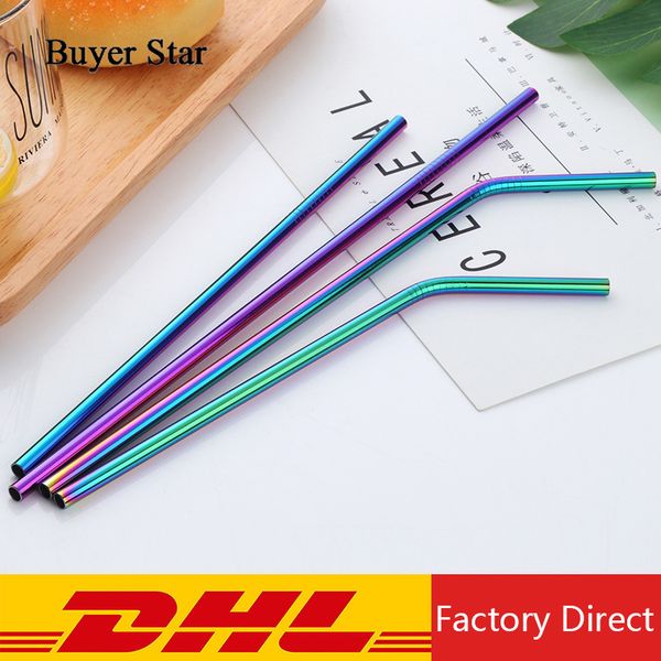 buyer star 100 pieces metal drinking straw eco-friendly stainless steel straws reusable rainbow party bar accessories cocktail
buyer star 100 pieces metal drinking straw eco-friendly stainless steel straws reusable rainbow party bar accessories cocktail