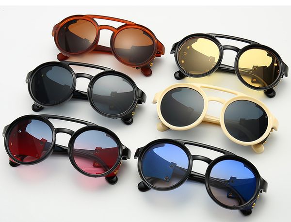 steam punk snakeskin polarized sunglasses for men fashion round frame sunglasses 1915 pink blue and yellow lenses, White;black
steam punk snakeskin polarized sunglasses for men fashion round frame sunglasses 1915 pink blue and yellow lenses, White;black